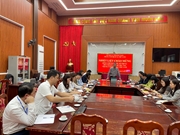 ĐỒNG CHÍ GIÁM ĐỐC SỞ NỘI VỤ ĐẾN THĂM VÀ LÀM VIỆC TẠI TRUNG TÂM DỊCH VỤ VIỆC LÀM
